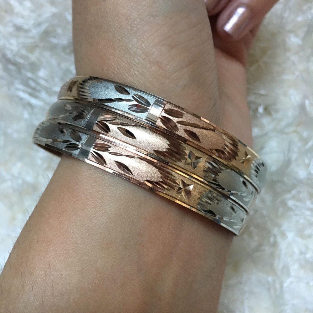 Multicolor bangles, set of 3